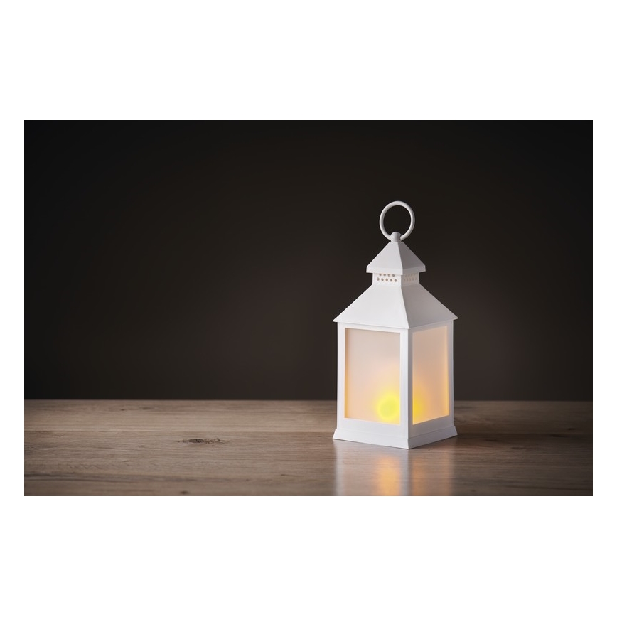 LED Vianočná dekorácia LED/0,7W/3xAAA lucerna biela