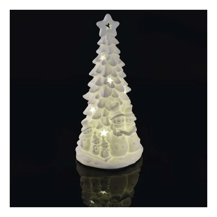 LED vianočná dekorácia LED/2xAA teplá biela stromček