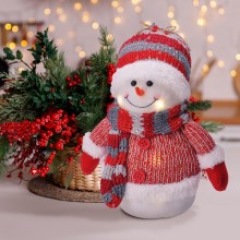 LED Vianočná dekorácia LED/3xAA snehuliak
