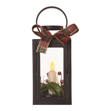 LED Vianočná dekorácia LED/3xAAA čierna