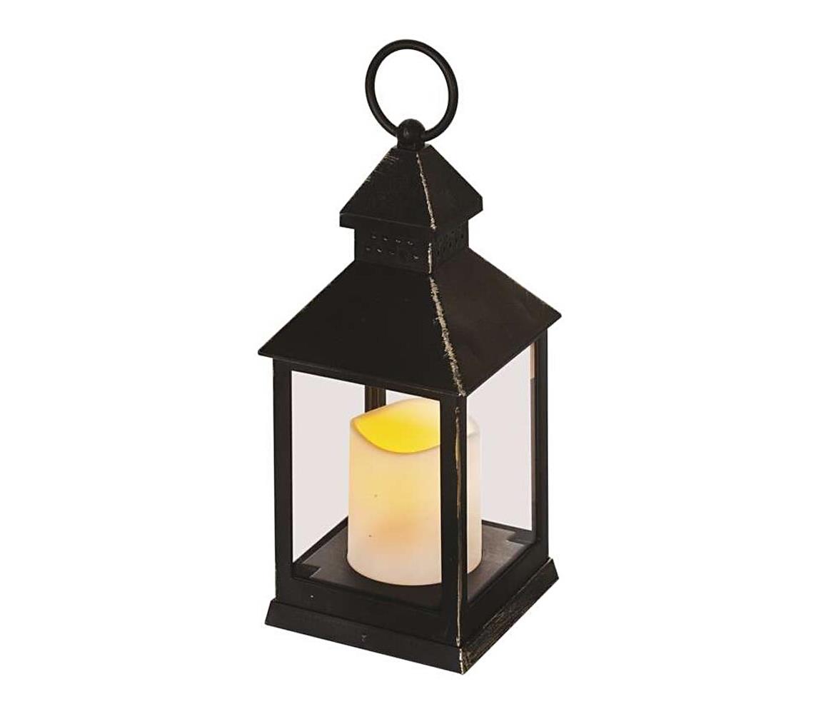 LED vianočná dekorácia LED/3xAAA čierna DCLV02