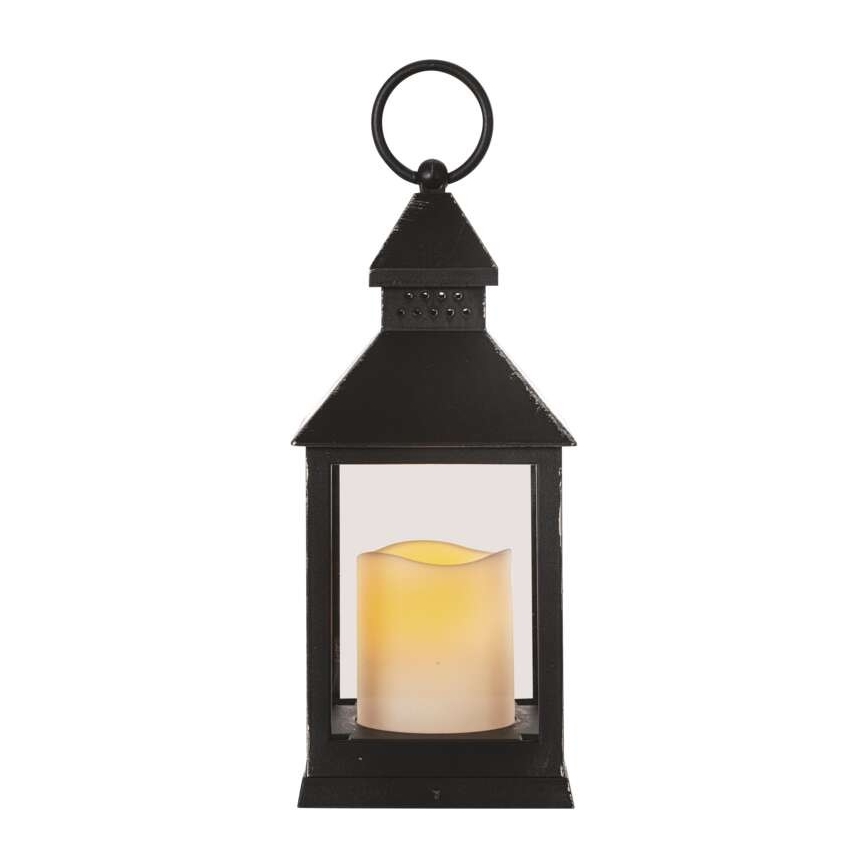 LED vianočná dekorácia LED/3xAAA čierna