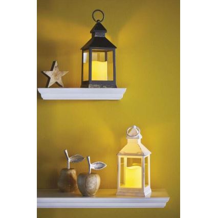 LED vianočná dekorácia LED/3xAAA čierna