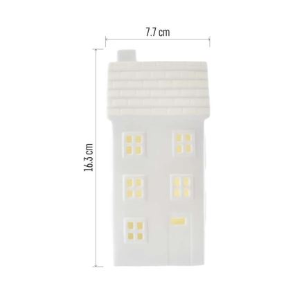 LED vianočná dekorácia LED/CR2032 domček