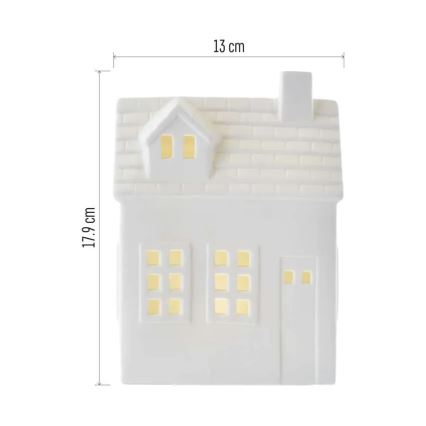 LED vianočná dekorácia LED/CR2032 domček
