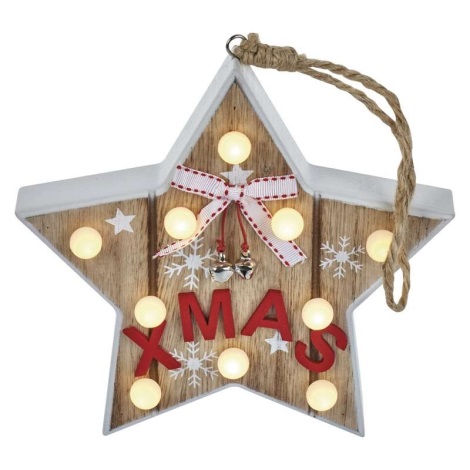 LED Vianočná dekorácia XMAS 10xLED/0,6W/2xAAA