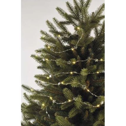 LED Vianočná reťaz 20xLED/2xAA 2,2 m teplá biela