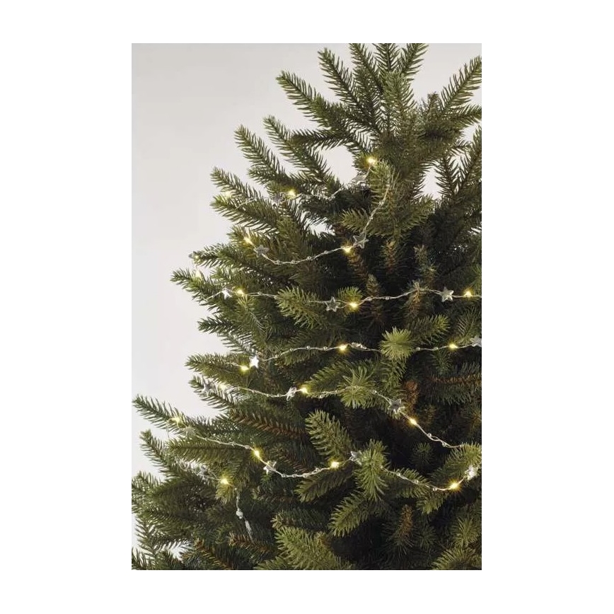 LED Vianočná reťaz 20xLED/2xAA 2,2 m teplá biela