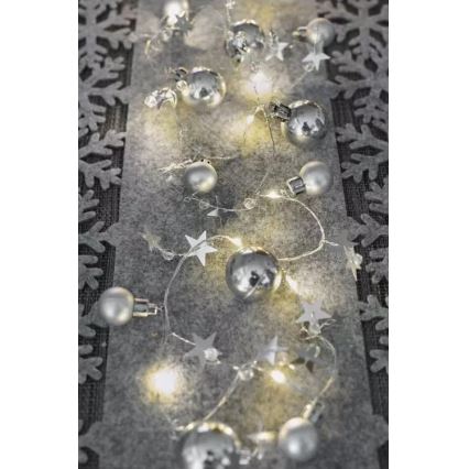 LED Vianočná reťaz 20xLED/2xAA 2,2 m teplá biela