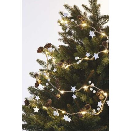 LED Vianočná reťaz 20xLED/2xAA 2m
