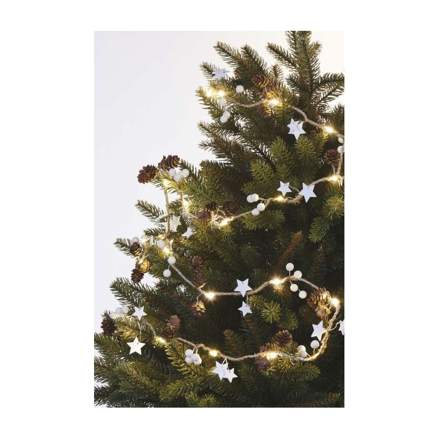 LED Vianočná reťaz 20xLED/2xAA 2m