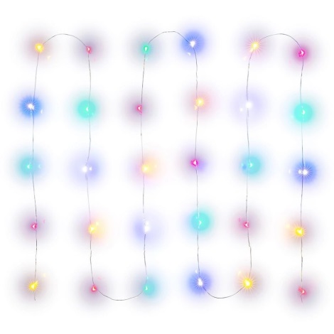LED Vianočná reťaz 30xLED/2xAA 3,3m multicolor