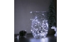 LED Vianočná reťaz 50xLED/3xAA 5,25m studená biela