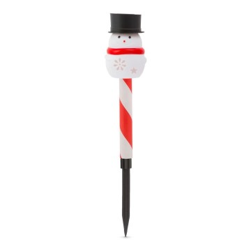 LED vianočná solárna lampa LED/1,2V IP44 snehuliak 200 mAh
