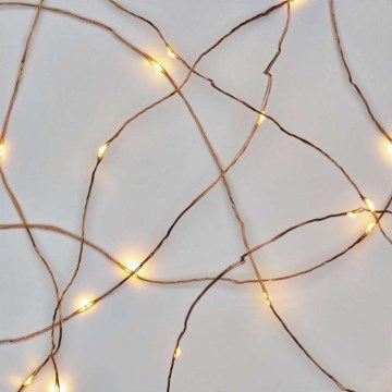 LED Vianočná vonkajšia reťaz 100xLED/15m IP44 teplá biela