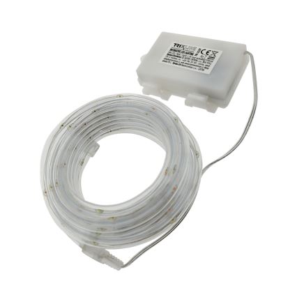 LED Vianočná vonkajšia reťaz 100xLED/3xAA 5,45 m IP44 viacfarebná