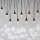 LED Vianočná vonkajšia reťaz 10xLED/9,5 m IP44 studená biela