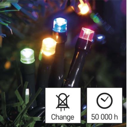 LED Vianočná vonkajšia reťaz 120xLED/8 módov 17m IP44 multicolor