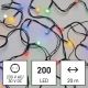 LED Vianočná vonkajšia reťaz 200xLED/8 módov 25m IP44 multicolor
