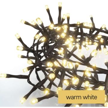 LED Vianočná vonkajšia reťaz 300xLED/11m IP44 teplá biela