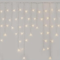 LED Vianočná vonkajšia reťaz 300xLED/8 módov 10m IP44 teplá biela + diaľkové ovládanie