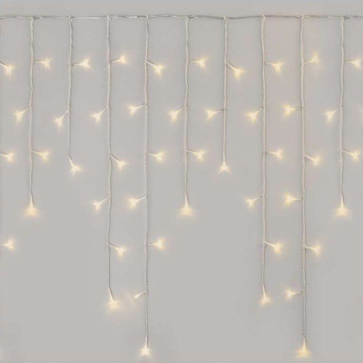 LED Vianočná vonkajšia reťaz 300xLED/8 módov 10m IP44 teplá biela + diaľkové ovládanie