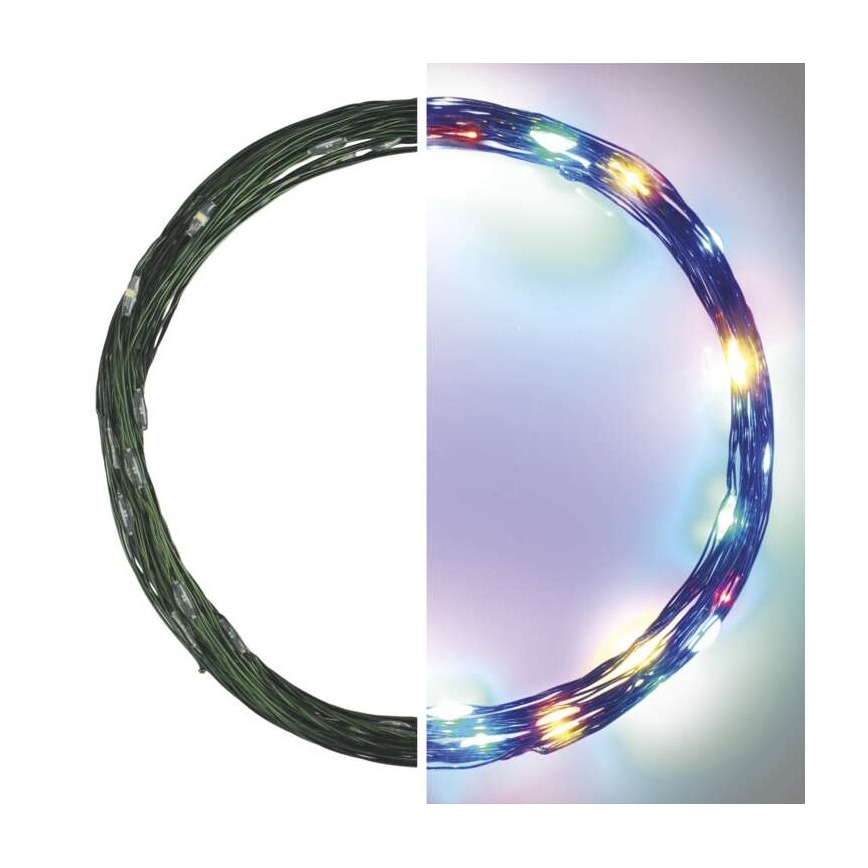 LED Vianočná vonkajšia reťaz 40xLED/9m IP44 multicolor