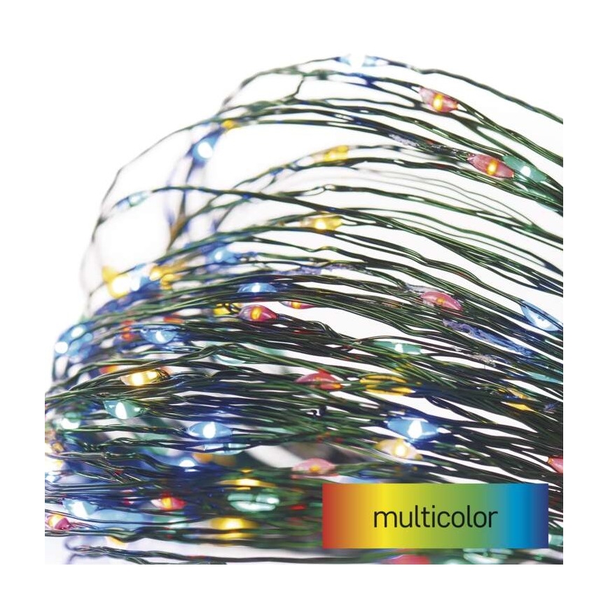 LED Vianočná vonkajšia reťaz 40xLED/9m IP44 multicolor