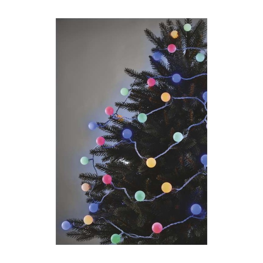 LED Vianočná vonkajšia reťaz 40xLED/9m IP44 multicolor