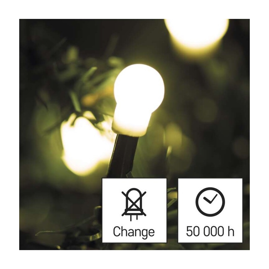 LED Vianočná vonkajšia reťaz 480xLED/53m IP44 teplá biela