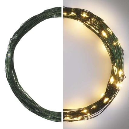 LED Vianočná vonkajšia reťaz 75xLED/12,5m IP44 teplá biela