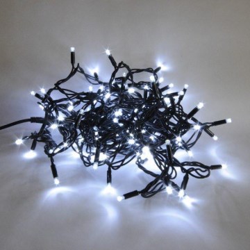 LED Vianočná vonkajšia reťaz 80xLED/1 funkce 12m IP44 studená biela