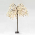 LED Vianočný dekoratívny umelý strom CHERRY TREE 288xLED/230V 2,5 m čerešňa