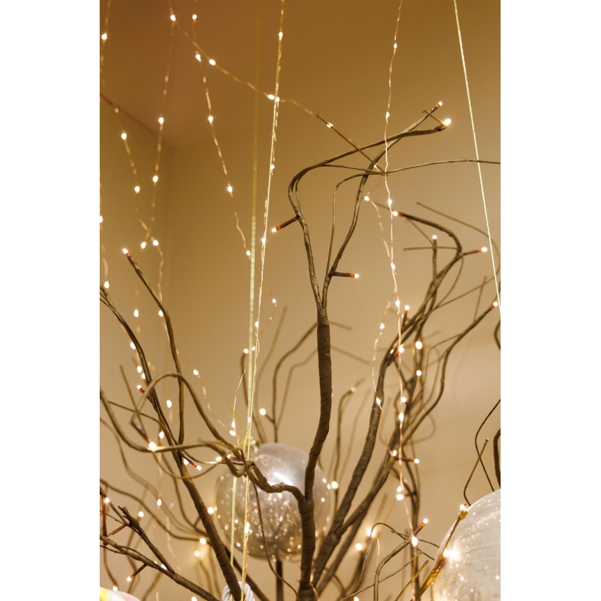 LED Vianočný dekoratívny umelý strom TREE 176xLED/230V 2,5 m