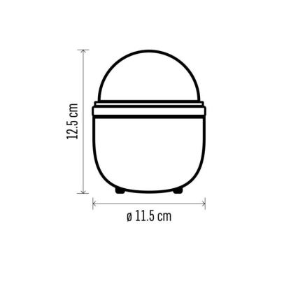 LED Vianočný projektor LED/3xAA