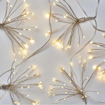 LED Vianočný reťaz 150xLED/5,35m teplá biela