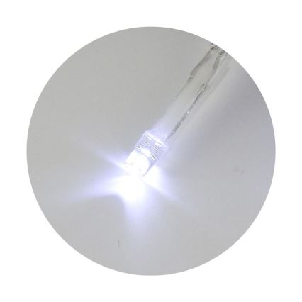 LED vianočný reťaz 20xLED/2 funkcie 2,4m studená biela
