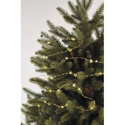 LED Vianočný reťaz 20xLED/2xAA 2,2 m teplá biela
