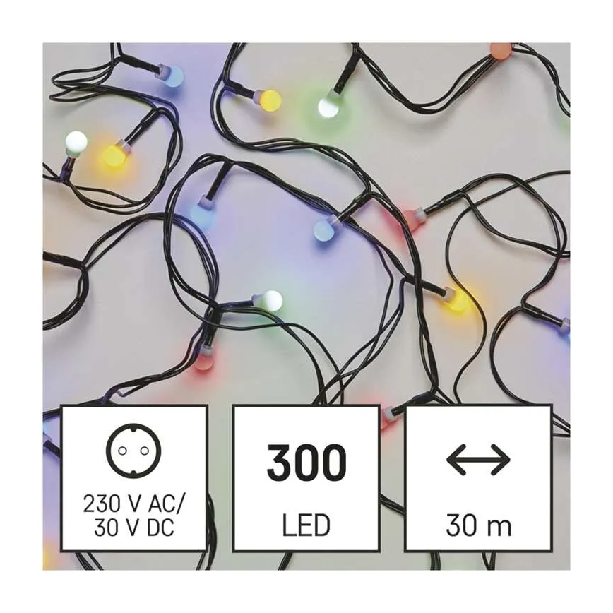 LED Vianočný reťaz 300xLED/8 funkcií 35m IP44 teplá biela