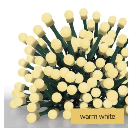 LED vianočný reťazec 480×LED/8 funkcií 53 m IP44 teplá biela