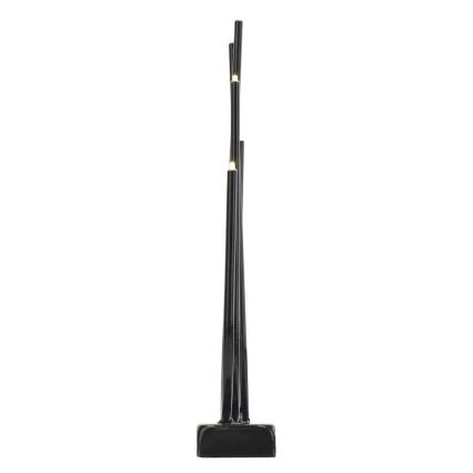 LED Vianočný svietnik 6xLED/2xAA čierny