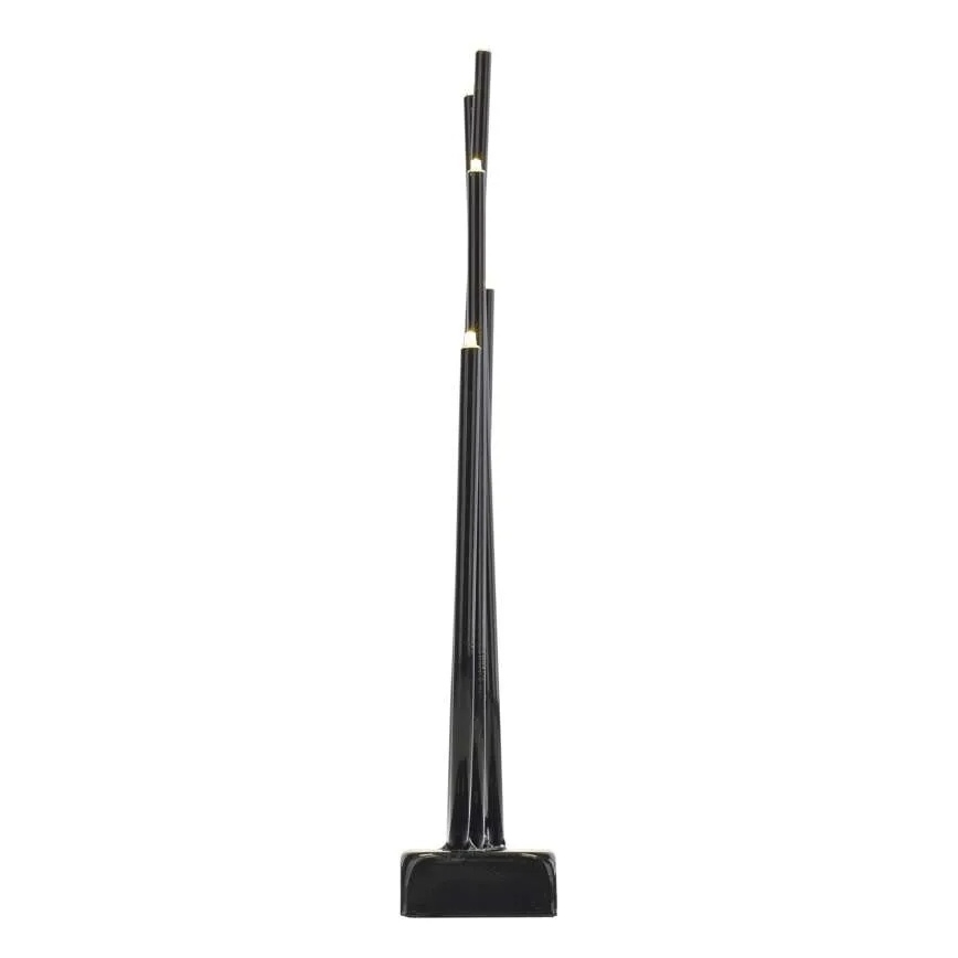 LED Vianočný svietnik 6xLED/2xAA čierny