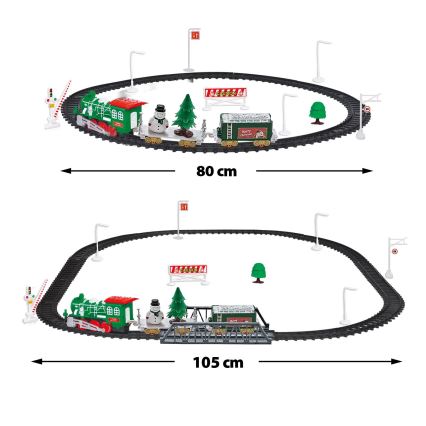 LED Vianočný vláčik LED/2xAA teplá biela