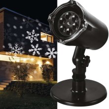 LED Vianočný vonkajší projektor LED/3,6W/230V IP44 studená biela