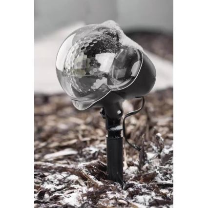 LED Vianočný vonkajší projektor LED/3,6W/230V IP44 teplá/studená biela