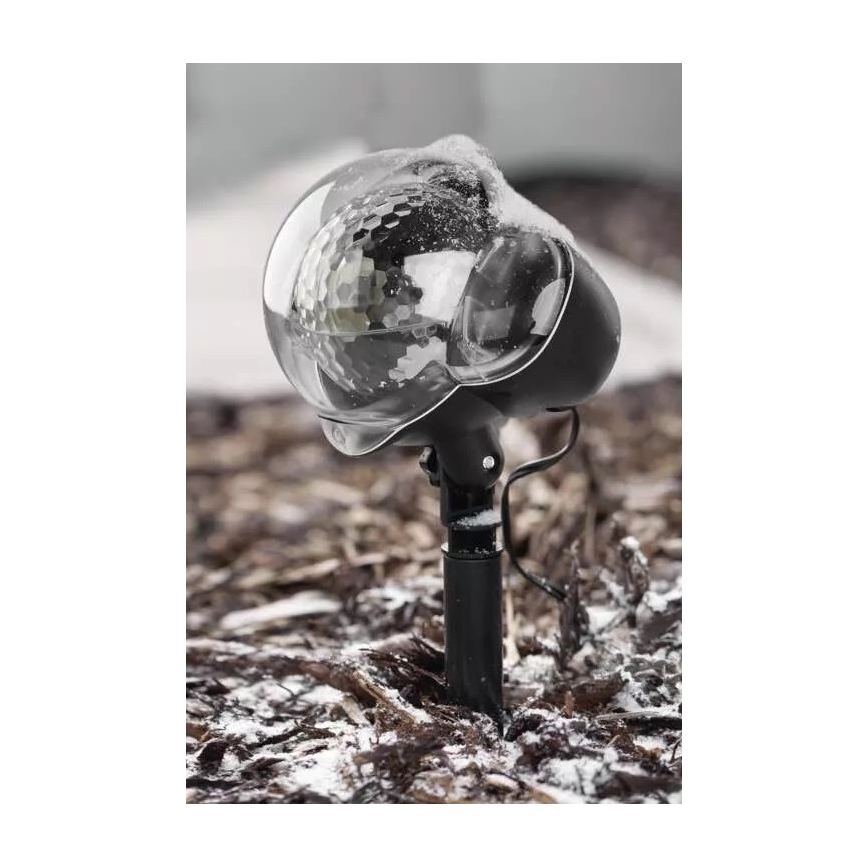 LED Vianočný vonkajší projektor LED/3,6W/230V IP44 teplá/studená biela