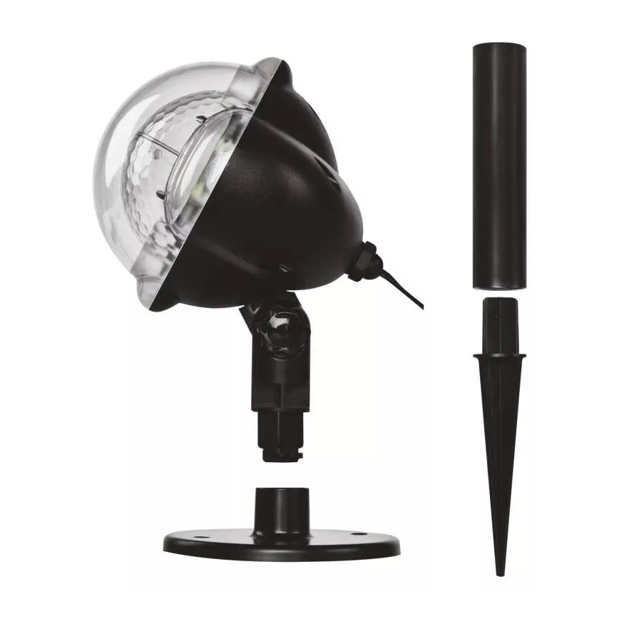 LED Vianočný vonkajší projektor LED/3,6W/230V IP44 teplá/studená biela