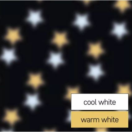 LED Vianočný vonkajší projektor LED/3,6W/230V IP44 teplá/studená biela