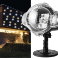 LED Vianočný vonkajší projektor LED/4W/230V IP44 teplá/studená biela