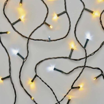LED Vianočný vonkajší reťaz 80xLED/13m IP44 teplá/studená biela